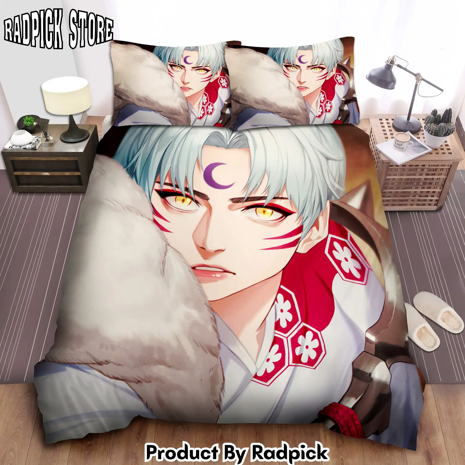 Radpick sesshomaru face duvet cover bedroom sets comfortable bedding sets rp3272378